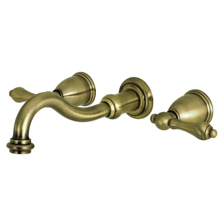 Kingston Brass Roman Tub Faucet, Antique Brass, Wall Mount KS3023AL
